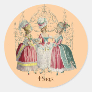 Marie Antoinette Ladys in Wart Runder Aufkleber