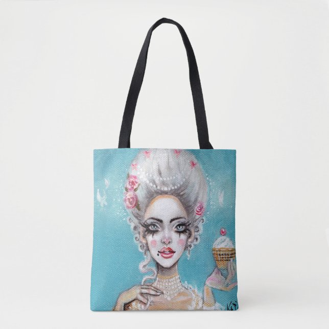 Marie Antoinette Lasse ihnen Cupcake Mini Tasche (Vorderseite)
