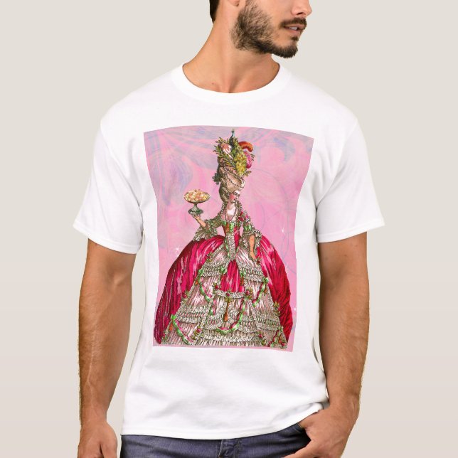 Marie Antoinette Lasse ihnen Esskuchen T-Shirt (Vorderseite)