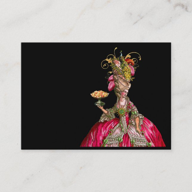Marie Antoinette Lasse sie mit Visitenkarten Visitenkarte (Vorderseite)