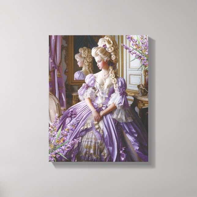 Marie Antoinette Lavender Queen Leinwanddruck (Vorderseite)