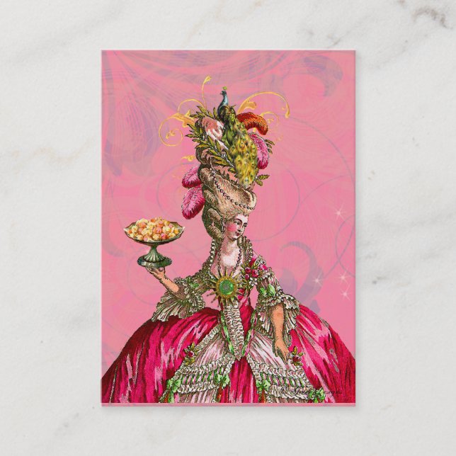Marie Antoinette Les Laisse Manger Carte de visite (Devant)
