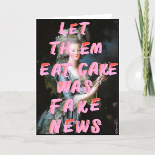 Marie Antoinette Ließ sie zum Kuchen Dankeskarte