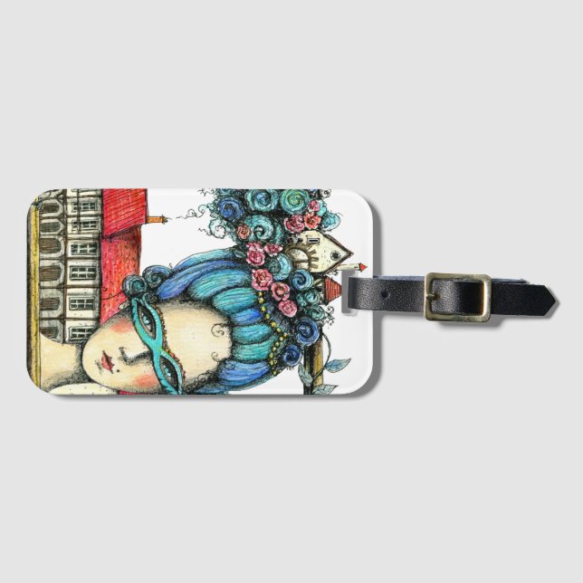 Marie Antoinette Luggage Tag Gepäckanhänger (Vorderseite (Horizontal))