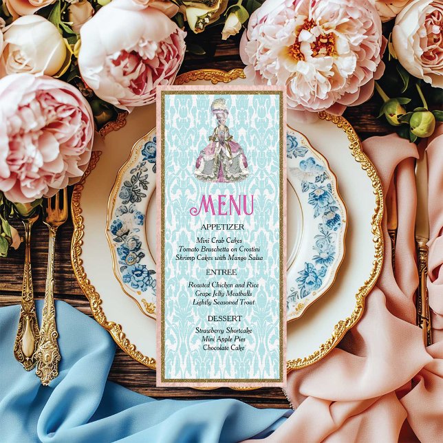 Marie Antoinette Menu Table Service de table (Créateur téléchargé)