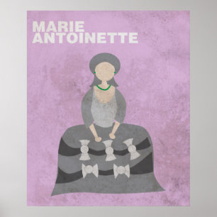 Marie Antoinette: Minimalistische historische Poster