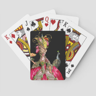 Marie Antoinette mit Cakes und Peacock Spielkarten