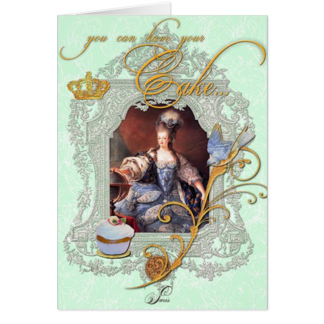 Marie Antoinette mit Cupcake und Bluebird (Vorne)