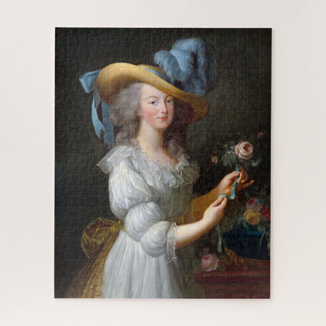 Marie Antoinette mit einer Rose (Vertikal)