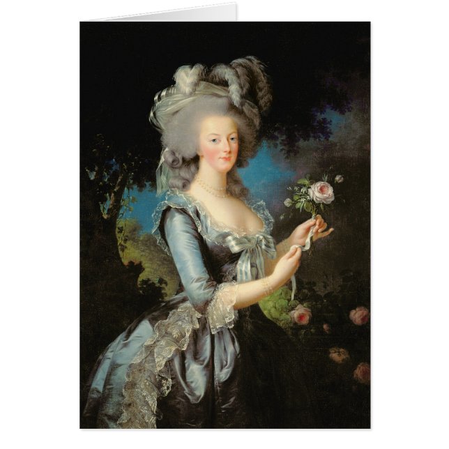 Marie Antoinette mit einer Rose, 1783 (Vorne)
