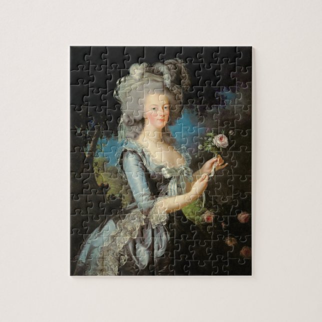 Marie Antoinette mit einer Rose, 1783 (Vertikal)