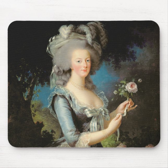 Marie Antoinette mit einer Rose, 1783 Mousepad (Vorne)