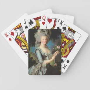 Marie Antoinette mit einer Rose, 1783 Spielkarten