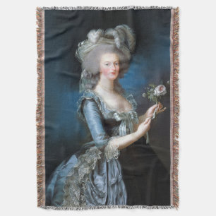 Marie Antoinette mit einer Rose Decke