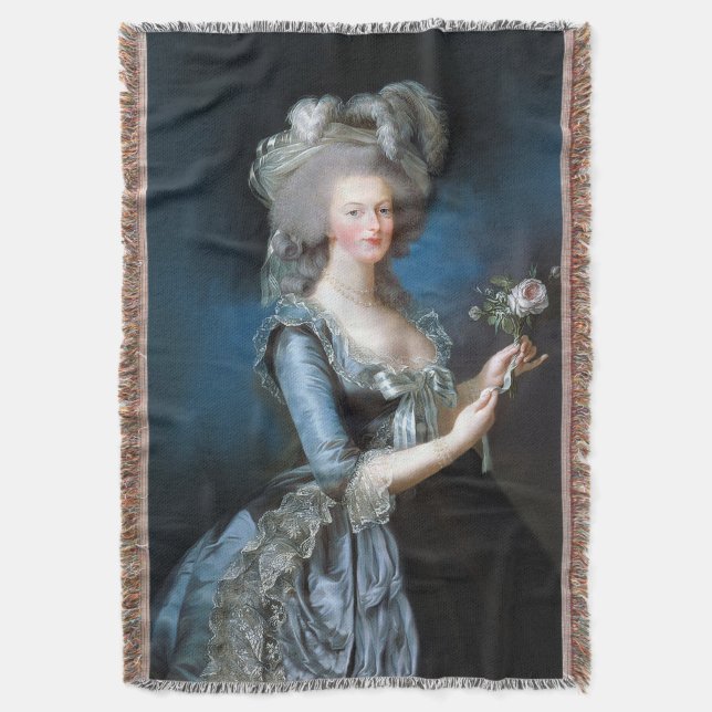 Marie Antoinette mit einer Rose Decke (Vorderseite Vertikal)