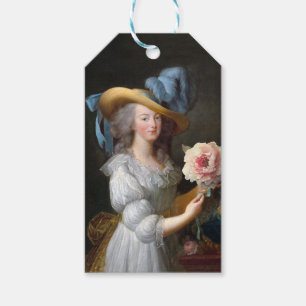 Marie Antoinette mit Pink Anemone Blume Geschenkanhänger