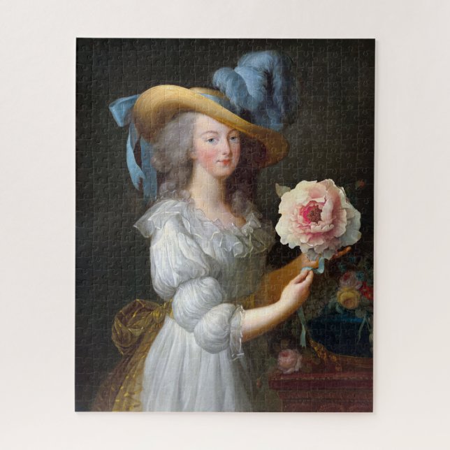 Marie Antoinette mit rosafarbenem Péony (Vertikal)
