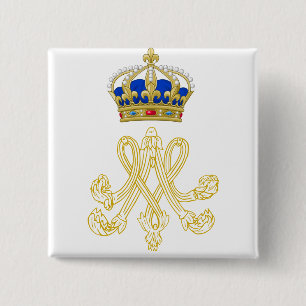 Marie Antoinette Monogram Button