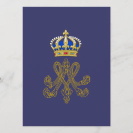 Marie Antoinette Monogramm Einladung
