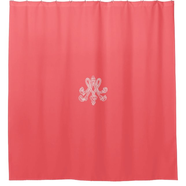 Marie Antoinette – Monogramm – Monogram initial Duschvorhang (Vorderseite)