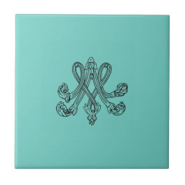 Marie Antoinette – Monogramm – Monogram initials Fliese