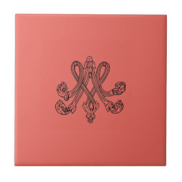 Marie Antoinette – Monogramm – Monogram initials Fliese