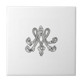Marie Antoinette – Monogramm – Monogram initials Fliese