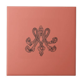 Marie Antoinette – Monogramm – Monogram initials Fliese