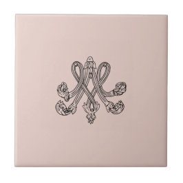 Marie Antoinette – Monogramm – Monogram initials Fliese