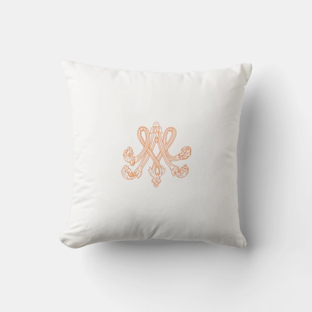 Marie Antoinette – Monogramm – Monogram initials Kissen (Vorderseite)