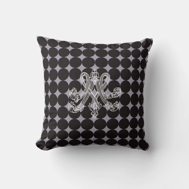 Marie Antoinette – Monogramm – Monogram initials Kissen (Vorderseite)