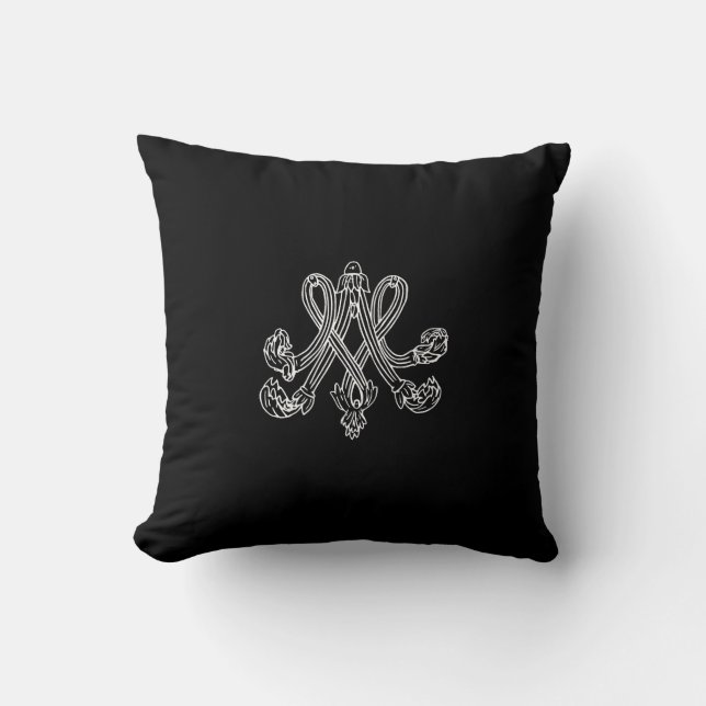 Marie Antoinette – Monogramm – Monogram initials Kissen (Vorderseite)
