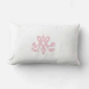Marie Antoinette – Monogramm – Monogram initials Lendenkissen