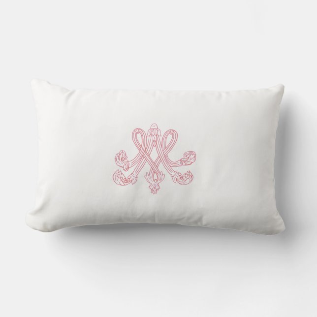 Marie Antoinette – Monogramm – Monogram initials Lendenkissen (Vorderseite)