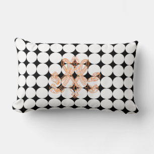 Marie Antoinette – Monogramm – Monogram initials Lendenkissen