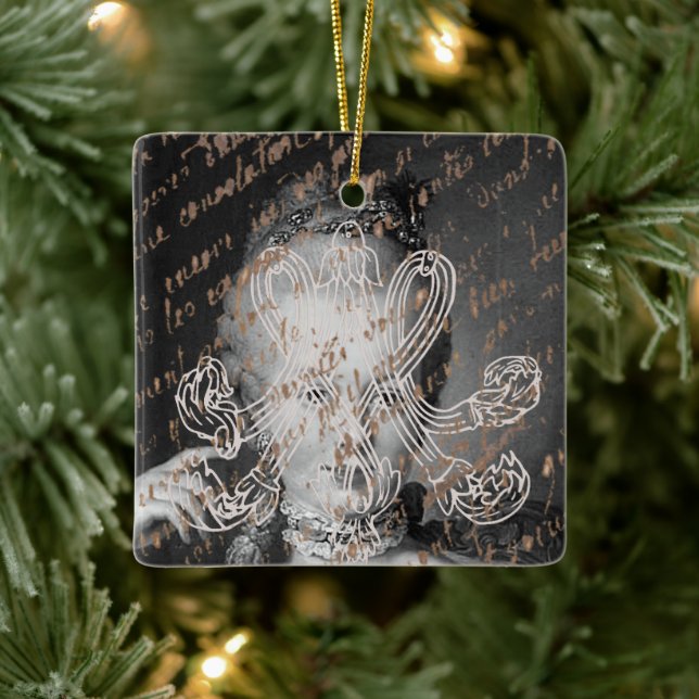 Marie Antoinette - Monogramm - Royal Monogram Keramikornament (Baum)