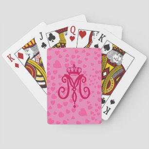 Marie Antoinette Monogramm ~ Spielkarten