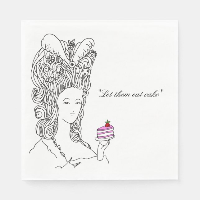 Marie Antoinette Napkin Serviette (Vorderseite)
