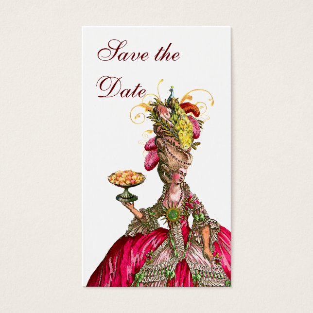 Marie Antoinette paon et gâteau (Devant)