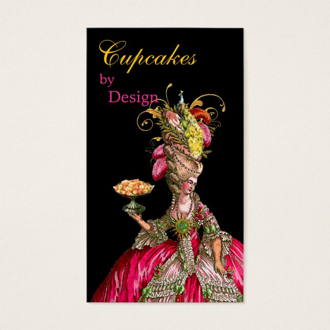 Marie Antoinette paon et gâteau (Devant)