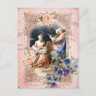 Marie Antoinette, Paris, Rokoko, Liebhaber, Rose,  Postkarte