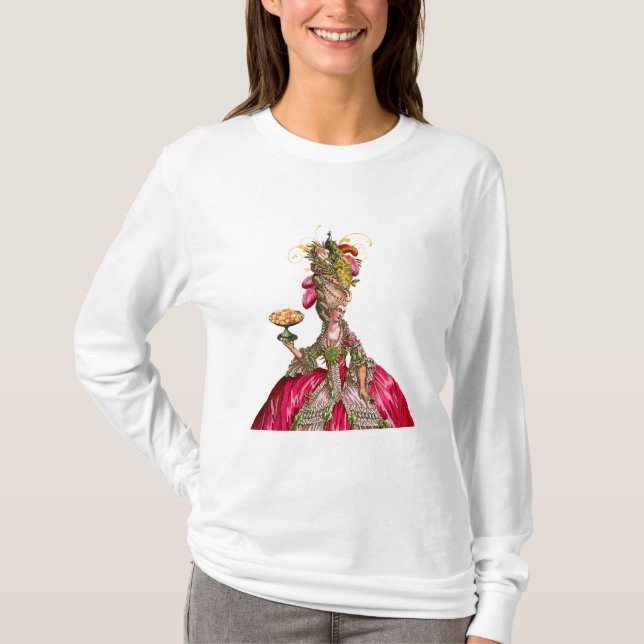 Marie-Antoinette-Pfau T-Shirt (Vorderseite)