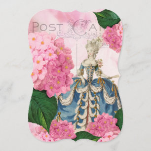 Marie Antoinette Pink Hydrangea Invitations Person