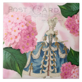 Marie Antoinette Pink Hydrangea Keramik Tile Fliese