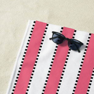 Marie Antoinette Pink Strip Strandtuch