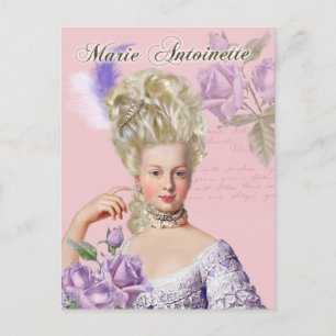 Marie Antoinette Portrait Postcd in Lavendel Postkarte