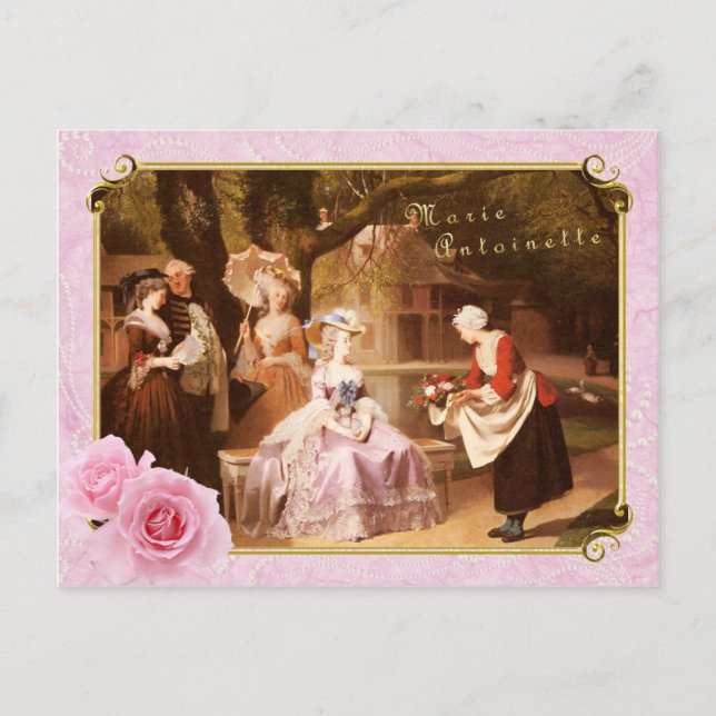 Marie Antoinette Postcard Empfang Postkarte (Vorderseite)