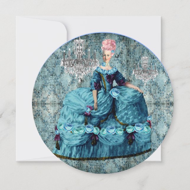 Marie Antoinette Queen of Versailles Blue Karte (Vorderseite)