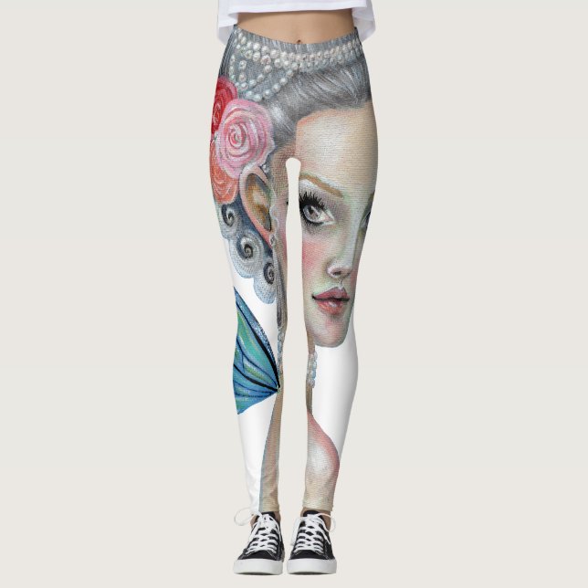Marie Antoinette Qu'ils mangent des leggings de cu (Devant)