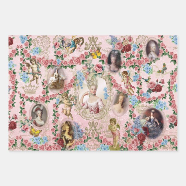 Marie Antoinette  Rose of Versailles シートセット Geschenkpapier Set (Vorderseite)